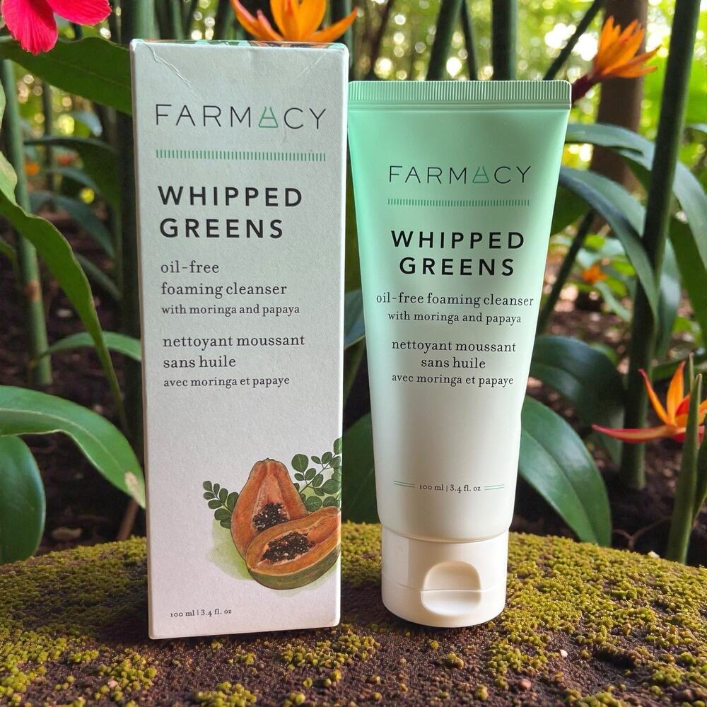 FARMACY WHIPPED GREENS Oil-Free Foaming Cleanser Soap-Free Remove Impurities